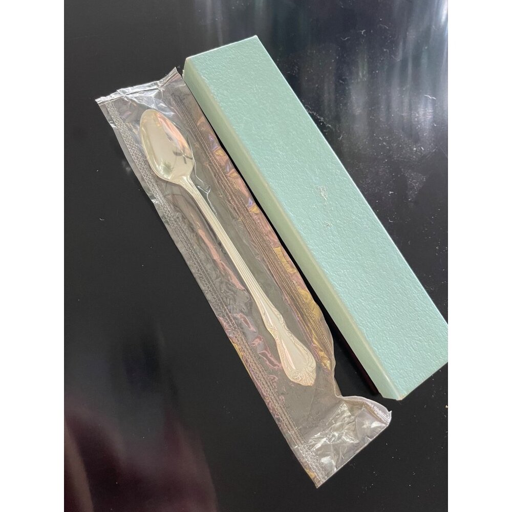 Oneida Baby Spoon Silver Plated in Original Package 5 1/2 inches Nursery